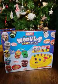 NOWE Marvel Wooblies Arena + 2 wyrzutnie + 4 Figurki magnetyczne