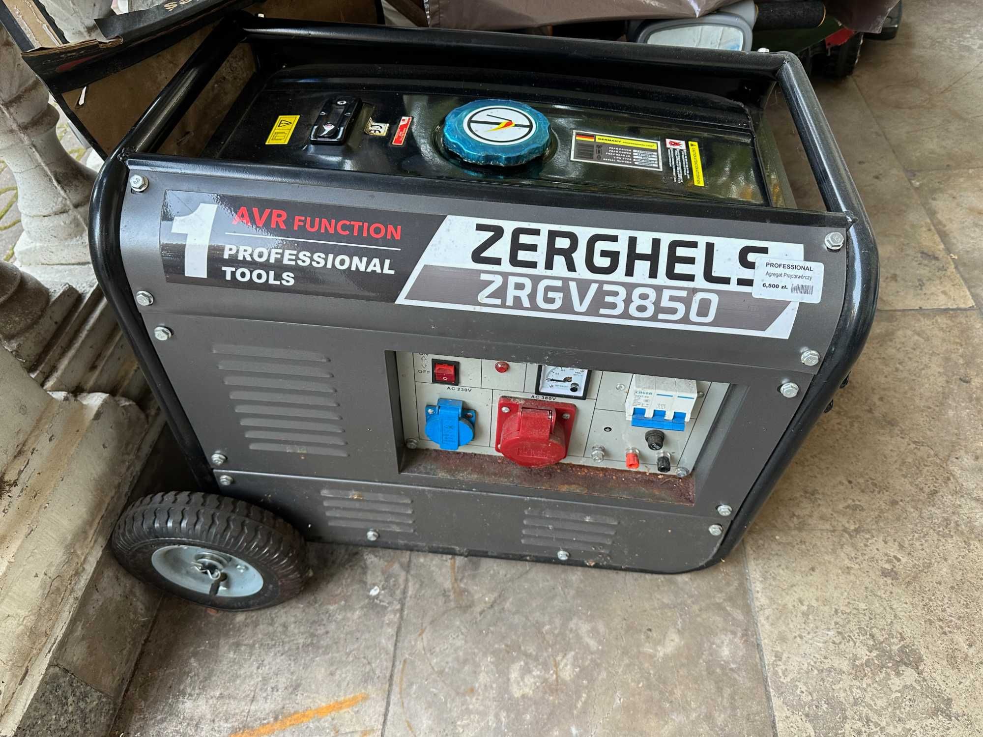 Agregat prądotwórczy, profesjonalny, ZERGHELS ZRGV 3850, 400V