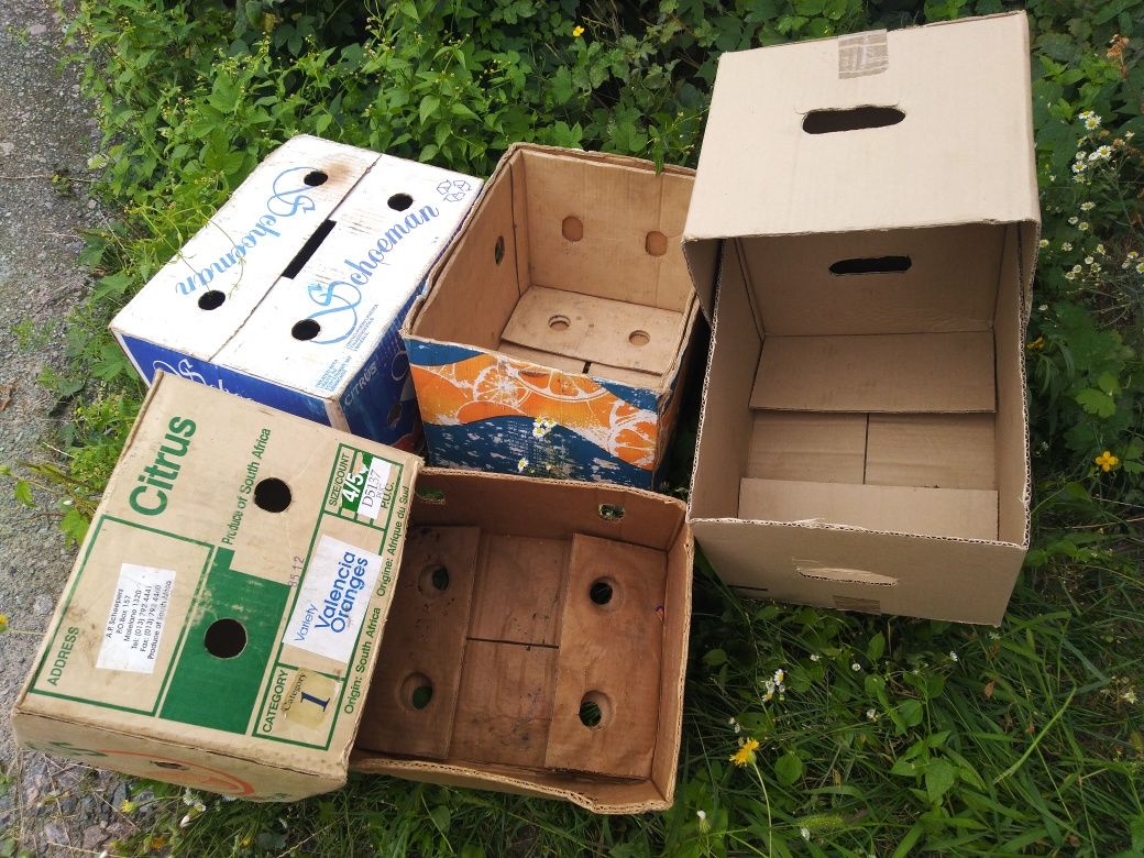 Коробки картонные для переїзду, овочів, фруктів