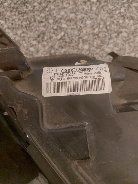 Farol ótica óptica audi a5 Xenon