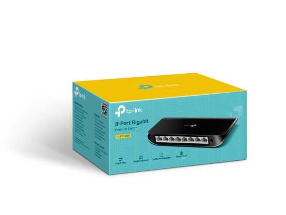 TP-Link 8 Port Gigabit Switch – Novo e Selado