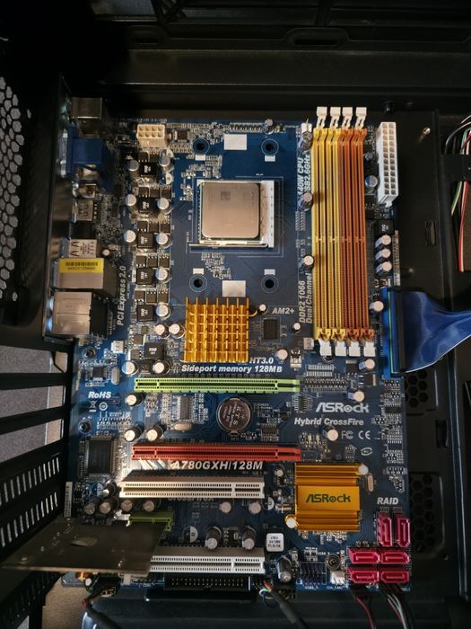 A780GXH/128M AM2+ Phenom 965BE 6gb ram obudowa gratis