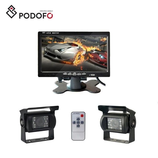 Kit 2 Câmaras Autocarro camião e autocaravana + Monitor LCD 7" NOVO