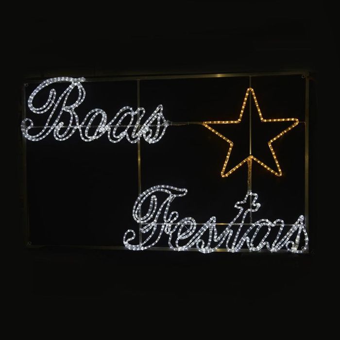 Painéis Decorativos Led “BOAS FESTAS” - Iluminação de Natal