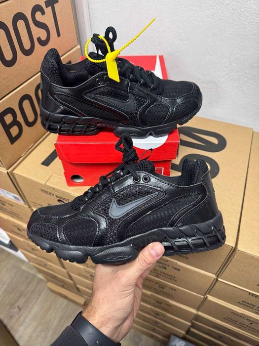 Мужские кроссовки Nike air Zoom x Spiridon black кожанные 41 42 43 44