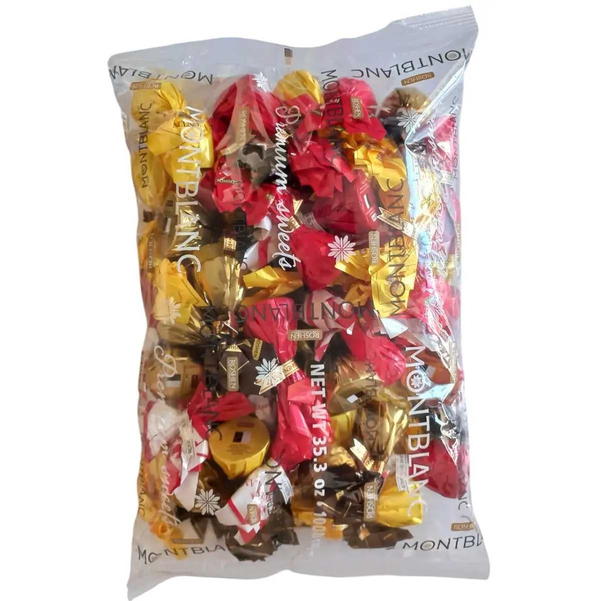 Цукерки Монблан мікс Roshen пакування 1 кг