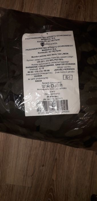 Mundur polowy letni Maskpol wzór 124 L/MON nowy.