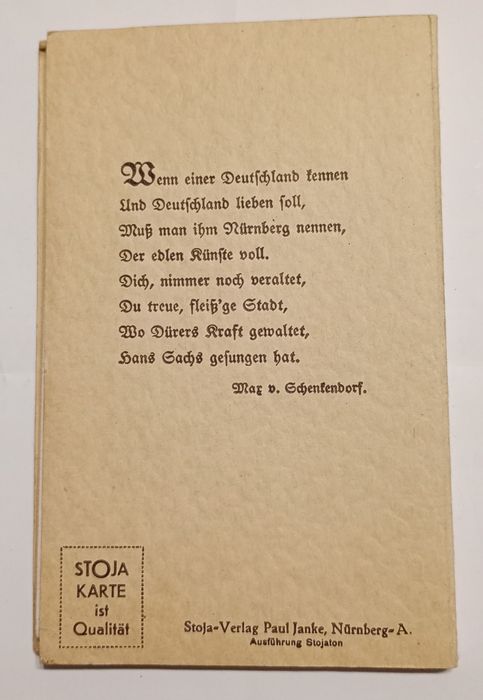 Militaria III Reich Wehrmacht Nuremberg Postais .