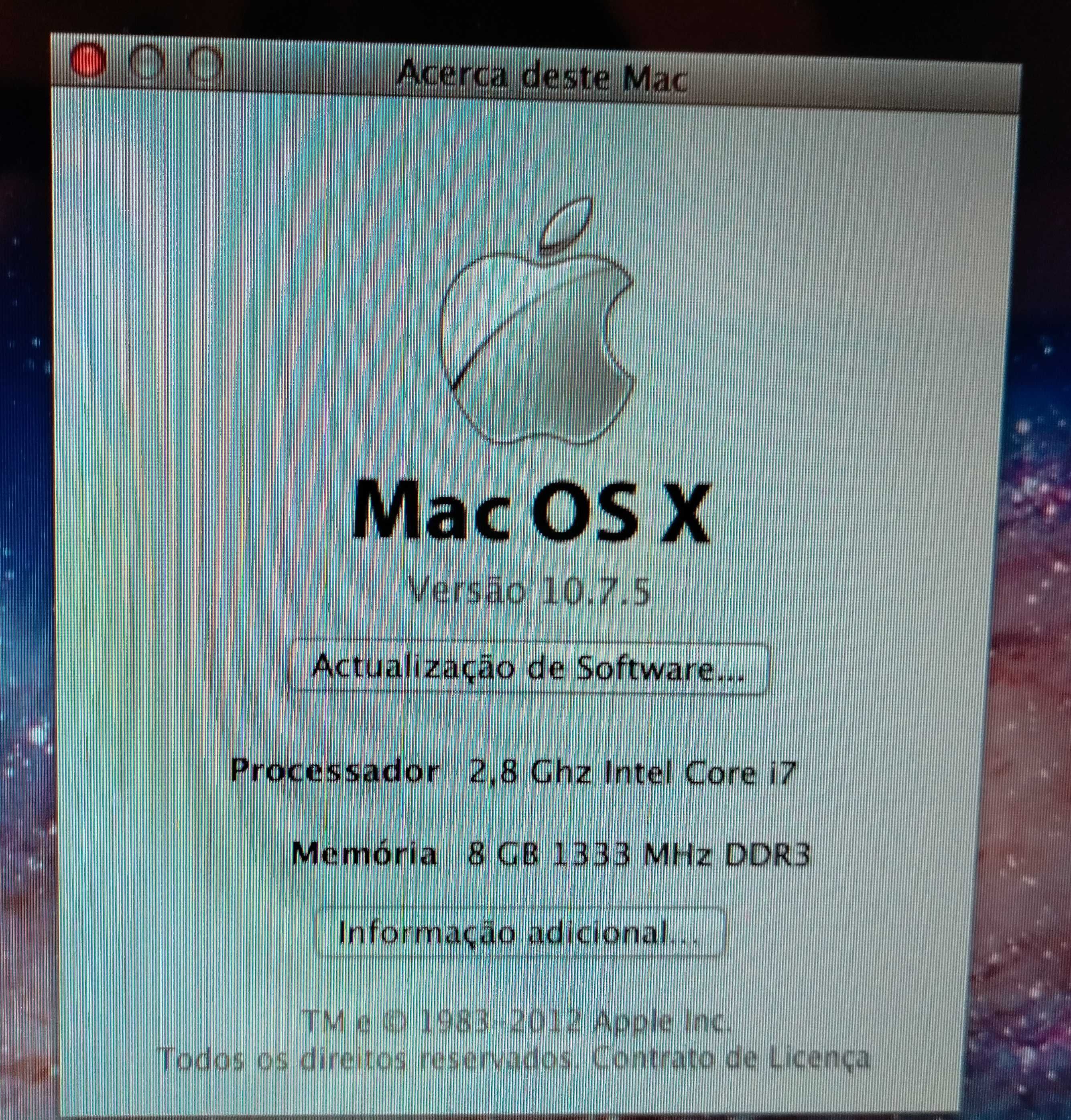 Apple MacBookPro, Intel i7, 8GB RAM, HDD 750GB, 13.3", DVD, 2xUSB