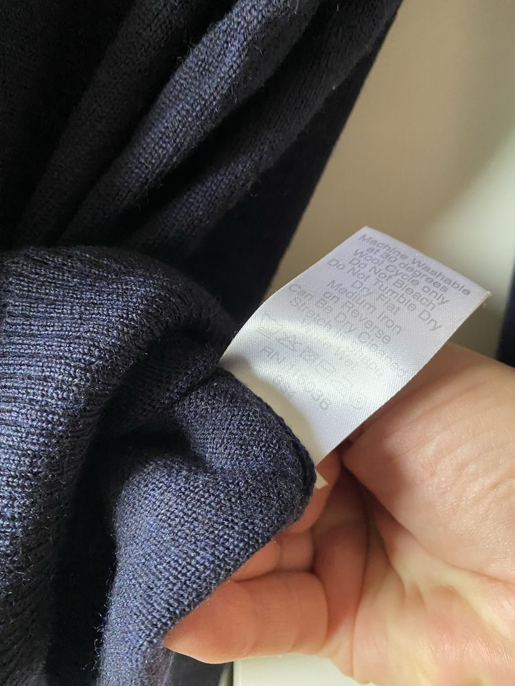 Elegancki męski sweter mięciutki lekki z wełny merino 100%