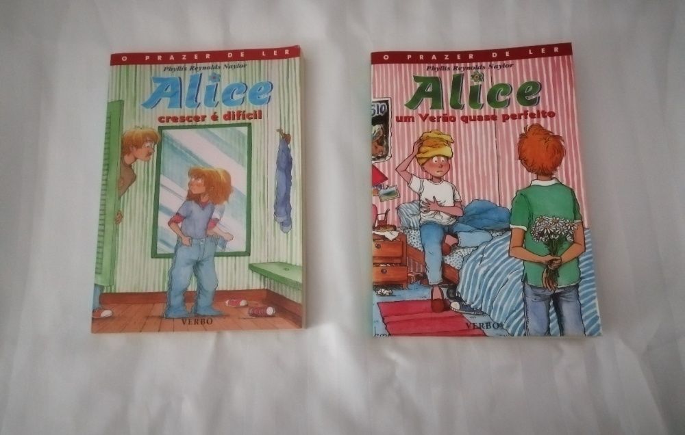 Livros Alice crescer é difícil e Alice um Verão quase perfeito
