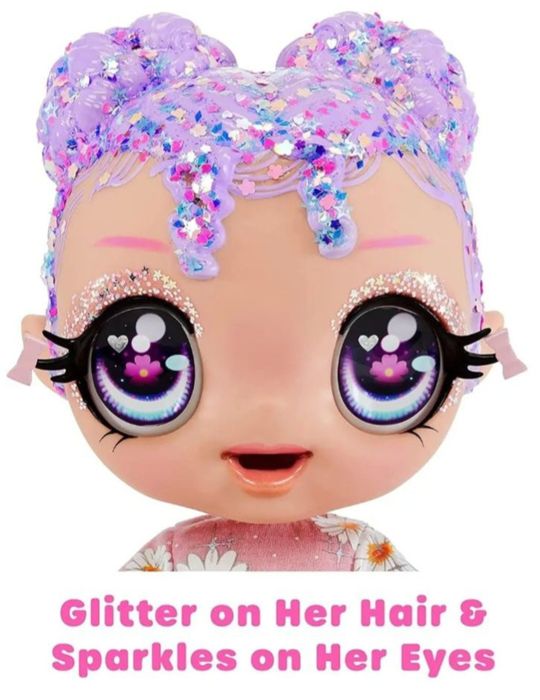 Лялька На на на Лялька Гліттер Бейбіз пупс з  блискітками змінює колір