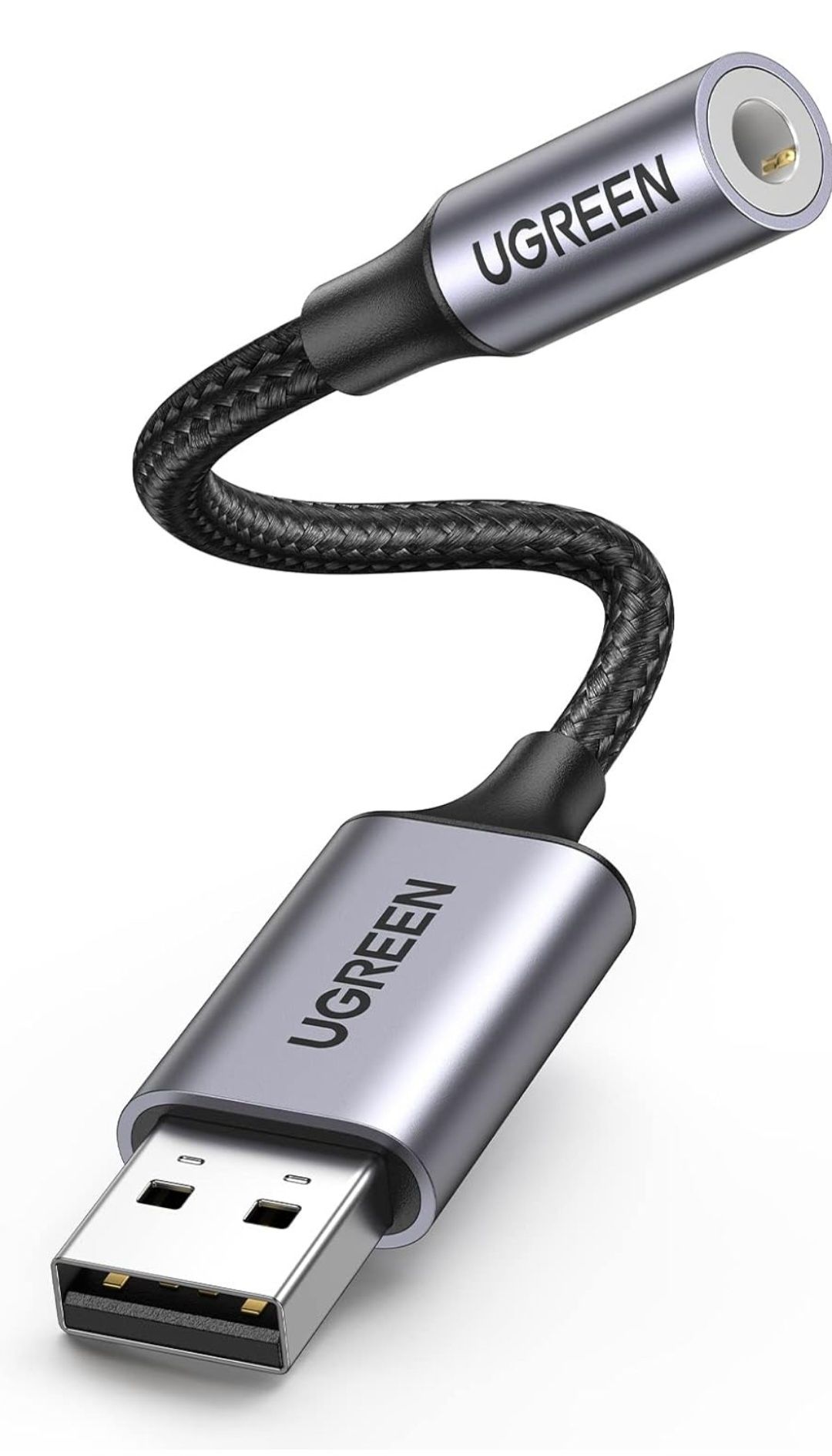 UGREEN Zewnętrzna Karta Dźwiękowa USB na 3.5mm Kompatybilna z PS5 PS4