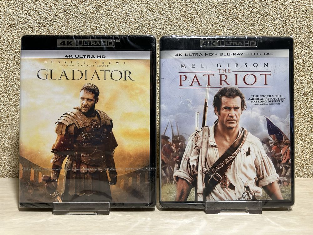 4K Ultra HD Blu-ray Гладиатор /Патриот/Робин Гуд с переводом.