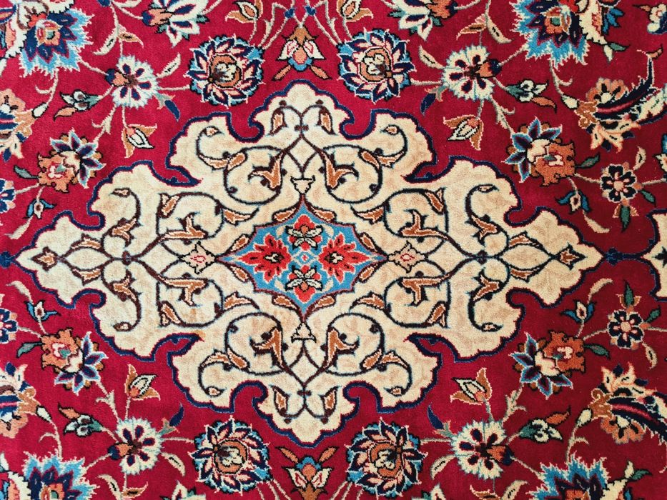 Cudny Irański Kashan ręcznie tkany wełniany dywan 301x201cm nr 1531