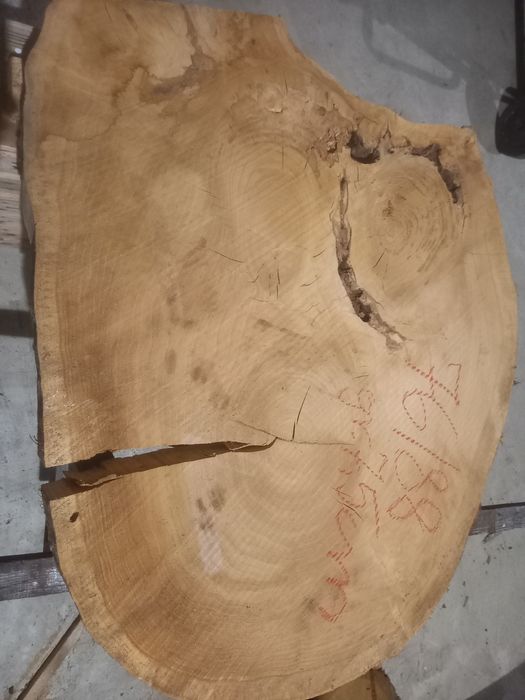 Plastry dębowe i gruszkowe.