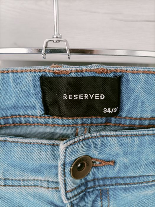 Spodnie jeansowe męskie jasne 43/36 Reserved skiny wiosna na wiosnę na