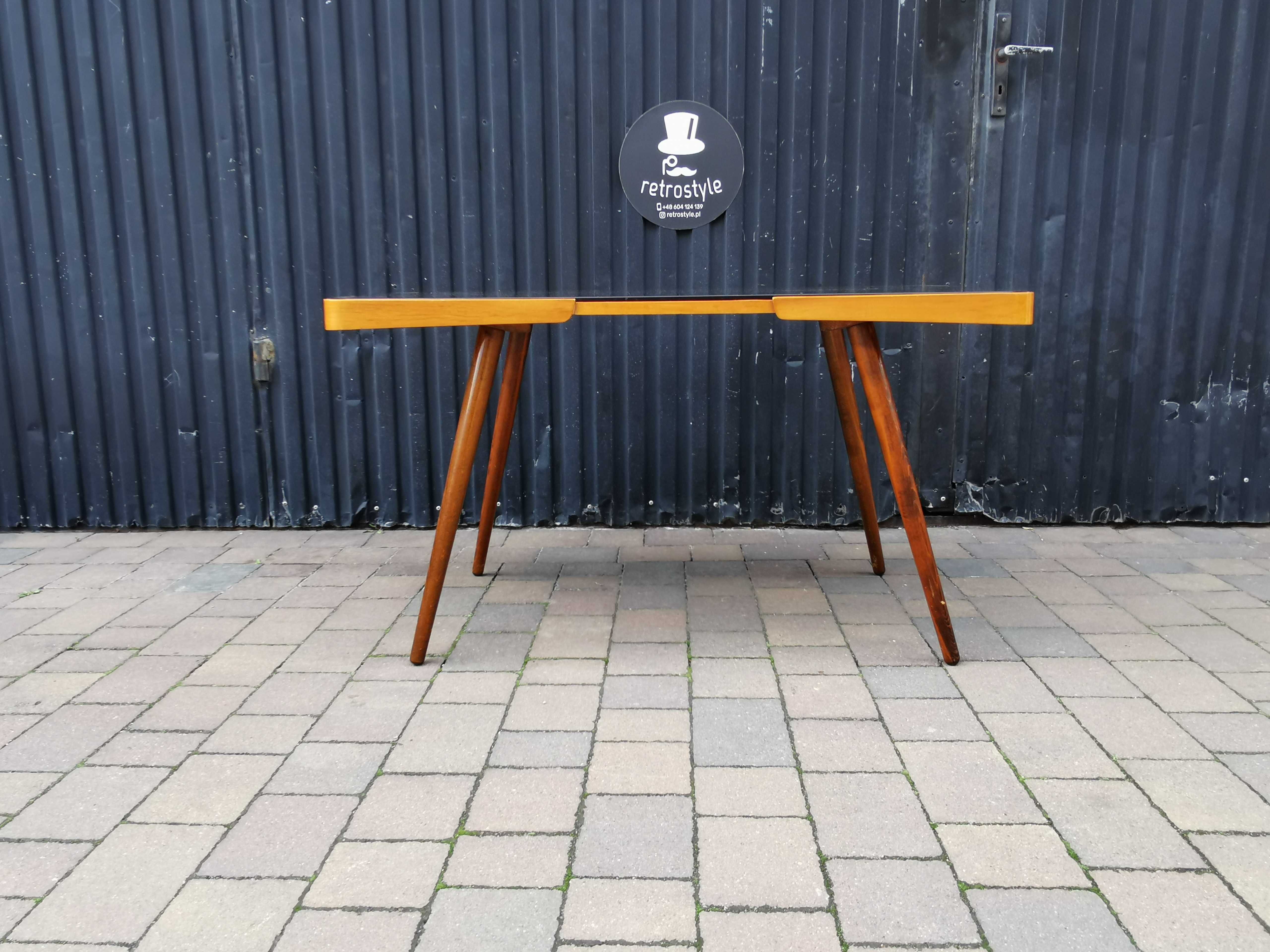 Ława, stolik kawowy proj. J.Jiroutek, Czechosłowacja '50, PRL Design