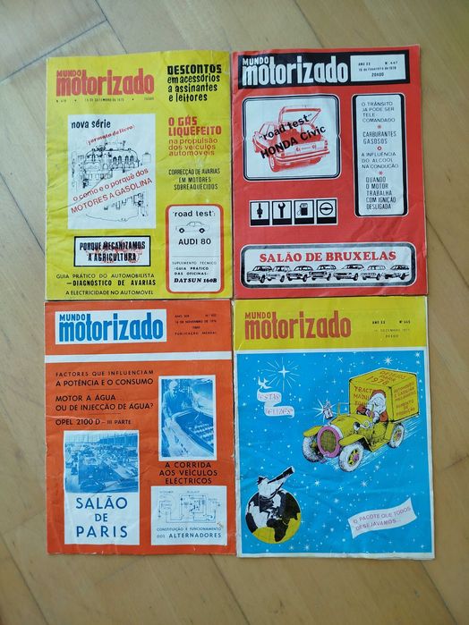 Revistas Antigas "Mundo Motorizado" - Anos 70
