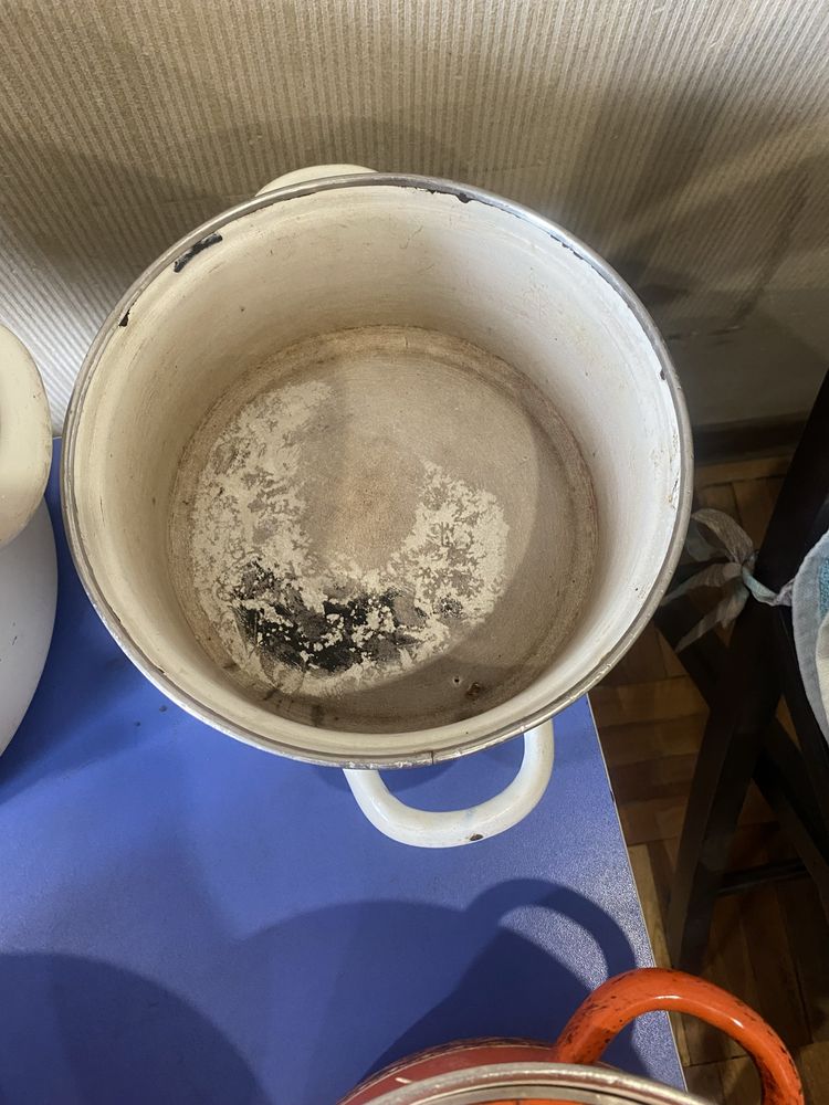 Кастрюли разные эмалированные