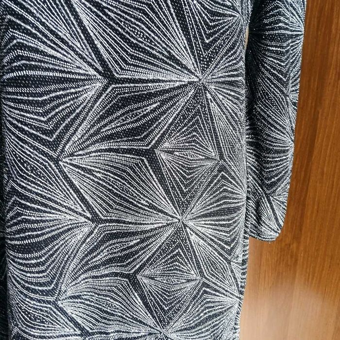 Czarno srebrna wizytowa sukienka r. 44/46