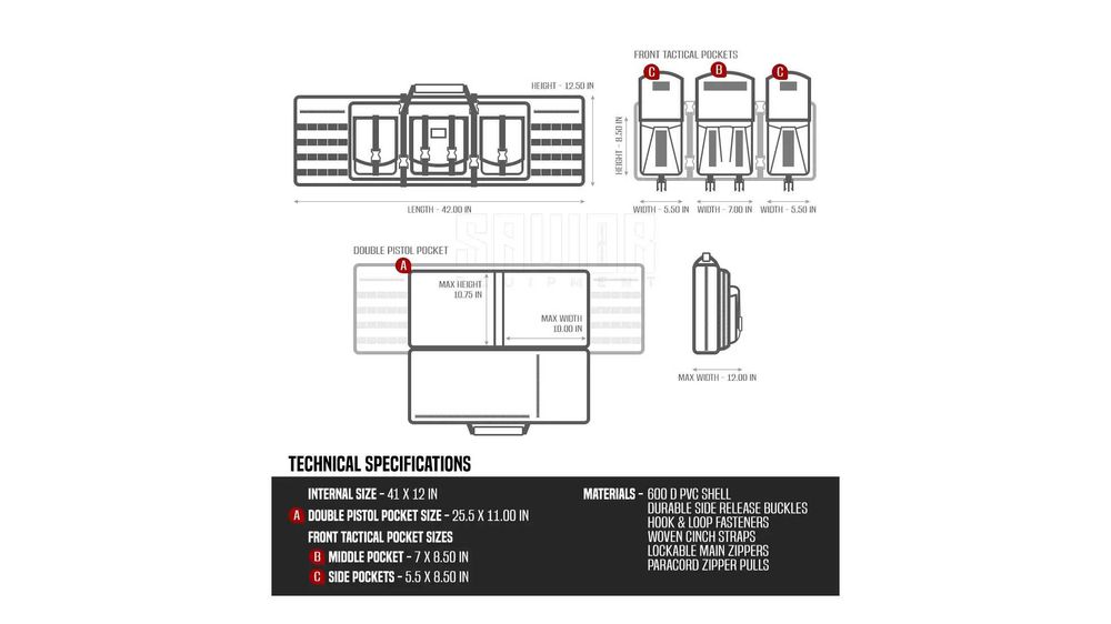 Тактичний подвійний чохол для зброї Savior Equipment Realtree   42"