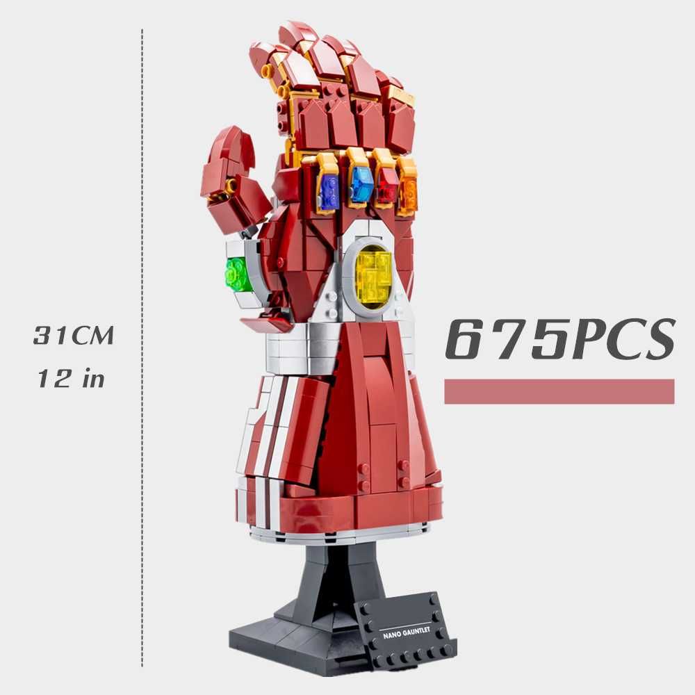 Klocki konstrukcyjne Rękawica Nieskończoności Iron Man Marvel Avengers