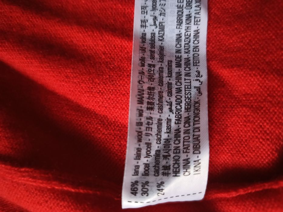 Zara sweter kaszmir wełna