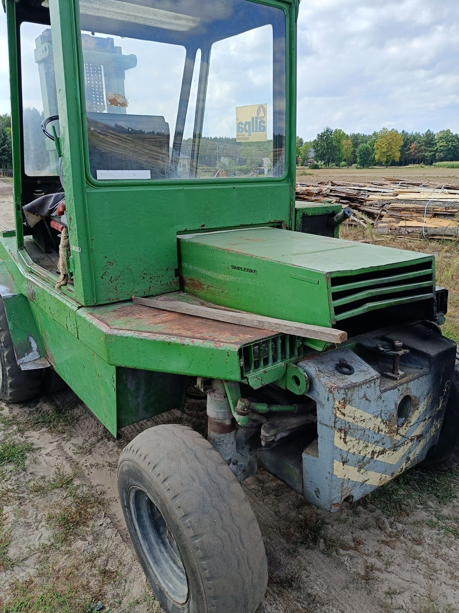 Wózek widłowy terenowy, desta 3222, widlak,