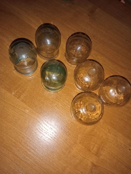 Bańki szklane ogniowe PRL