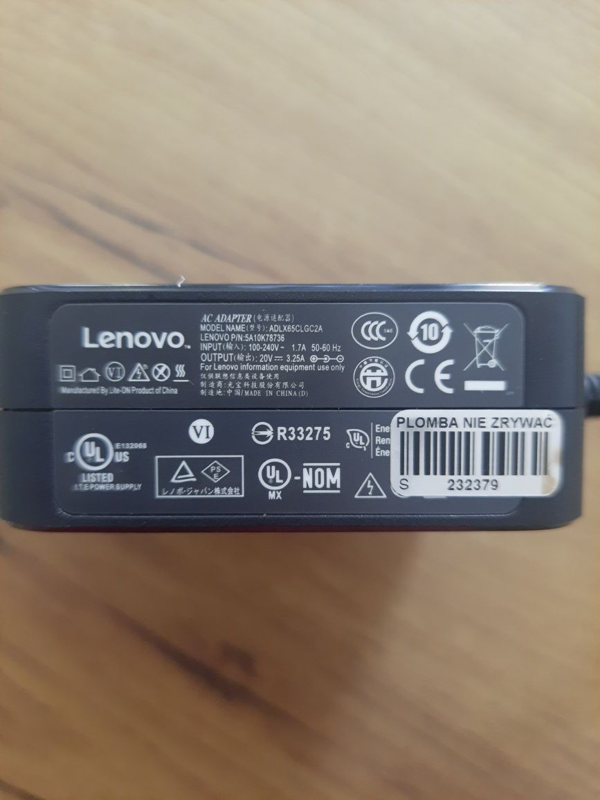 Zasilacz Lenovo ADLX65CCGE2A adlx65clgc2a 3,25A