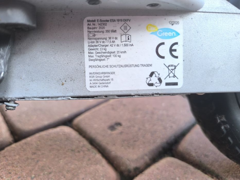 Hulajnoga elektryczna sprawna