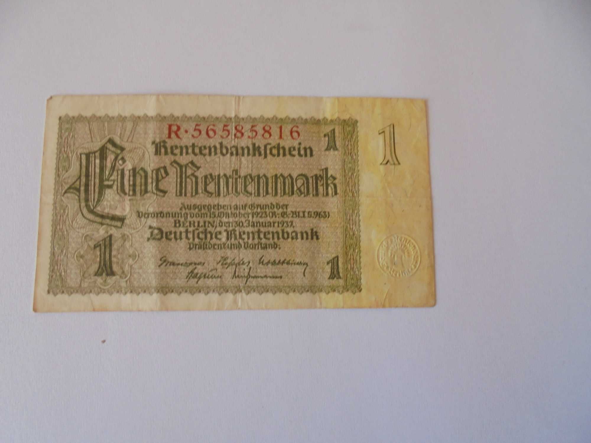 Banknot Niemcy 1 marka 1937 b326