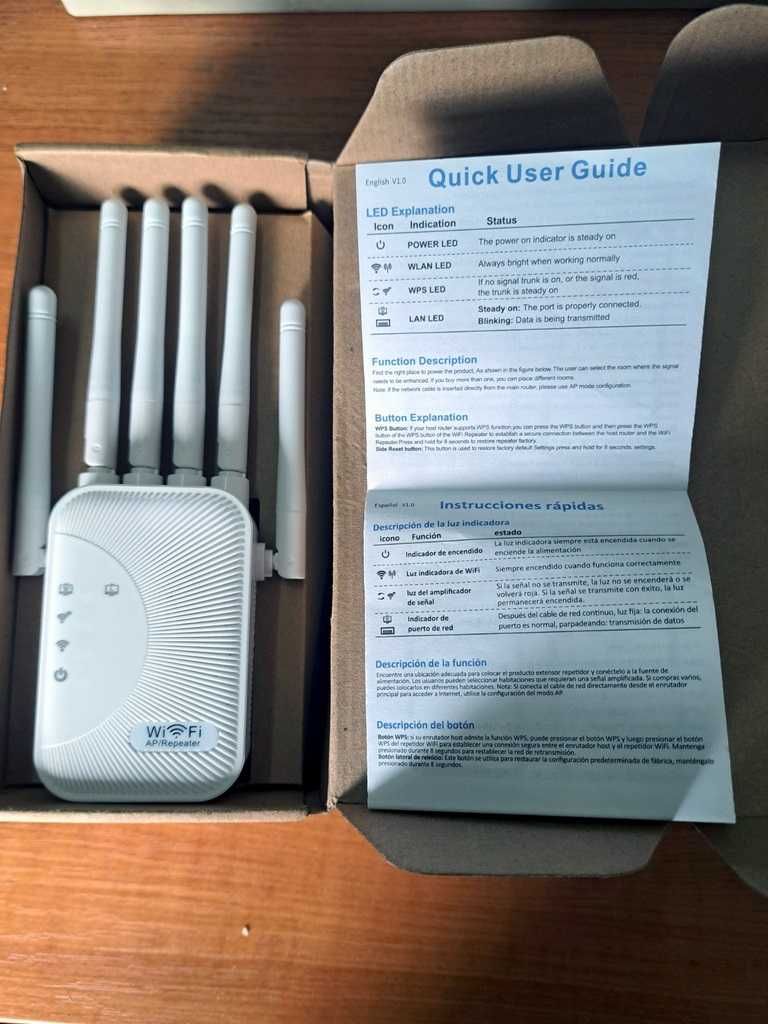 Wi-Fi репітер. Ретранслятор. Підсилювач сигналу Wi-Fi 2.4 GHz 300 МБ/с