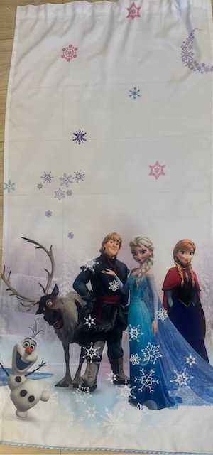 firanka / firana i 2 zasłonki / zasłony frozen kraina lodu