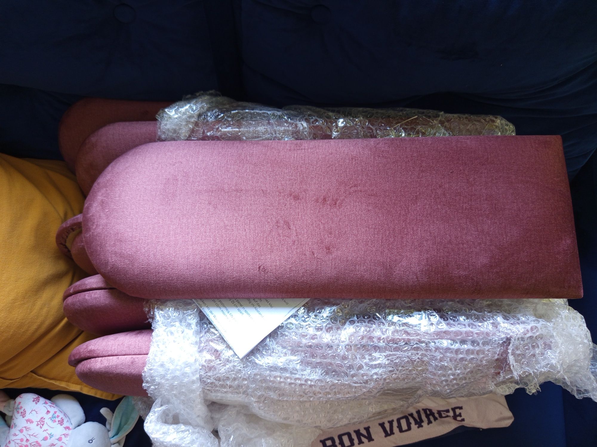 Panele tapicerowane 10 sztuk płotek 60x20