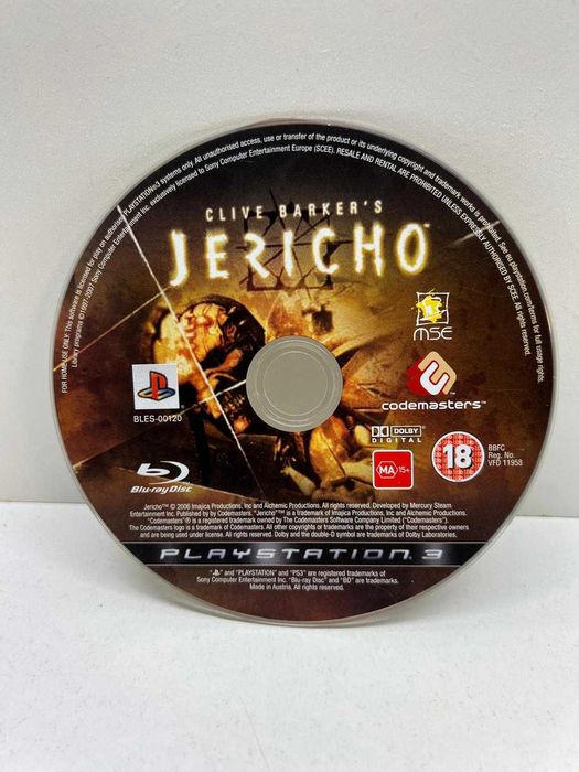 PS3 - Clive Barker's Jericho (só CD)