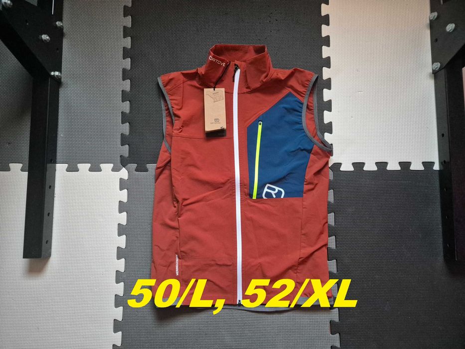 Nowa męska kamizelka turystyczna górska softshell wełna merino Ortovox