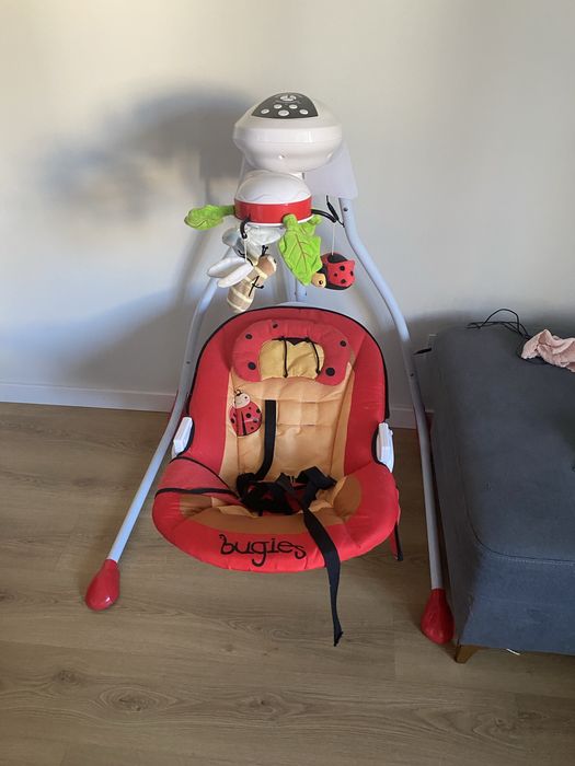 Caretero Bugies - Huśtawka elektryczna czerwona