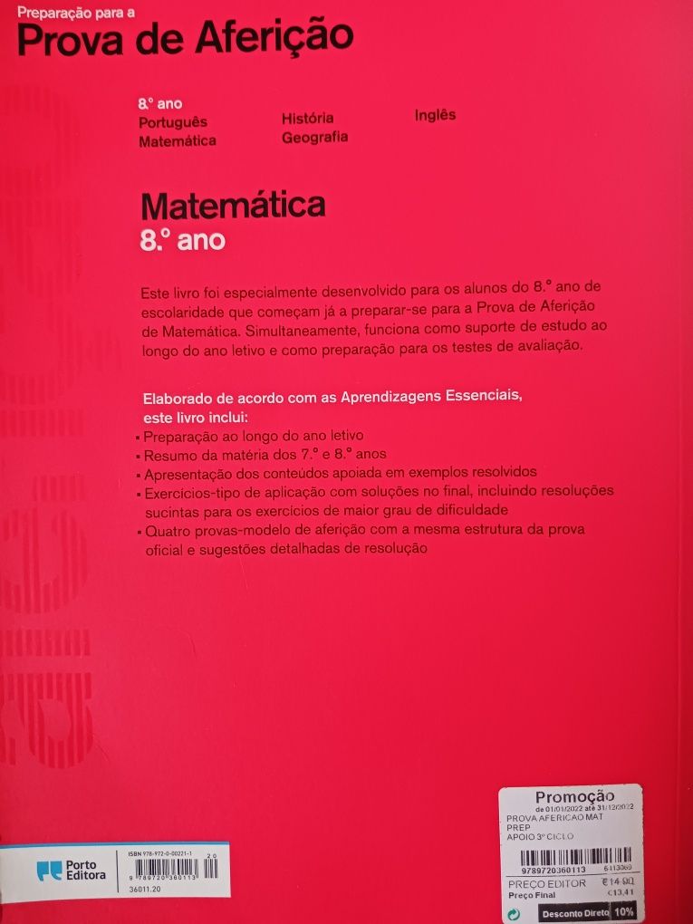 Matemática 8ano. Preparação prova aferição