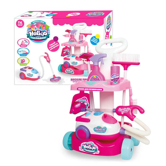 Набір для прибирання  "TK Group", пилосос на батарейках, підсвічування