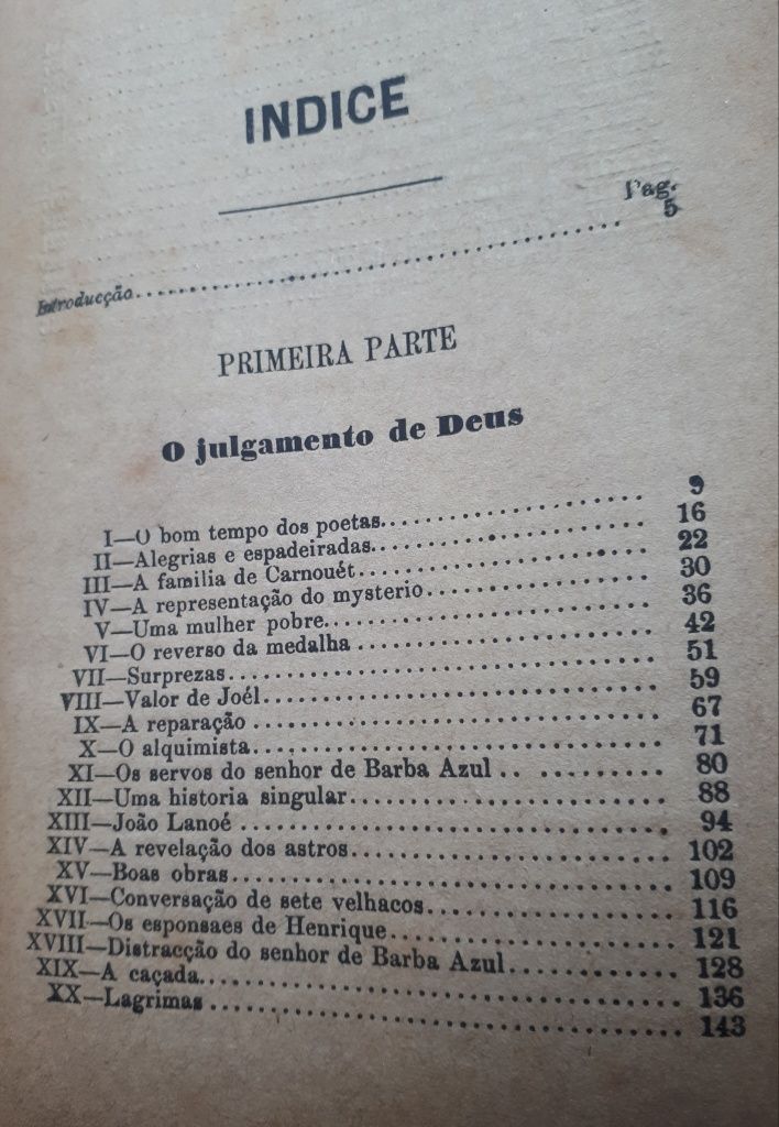 Livro antigo 1900 O Senhor de Barba Azul de Paulo Saunière