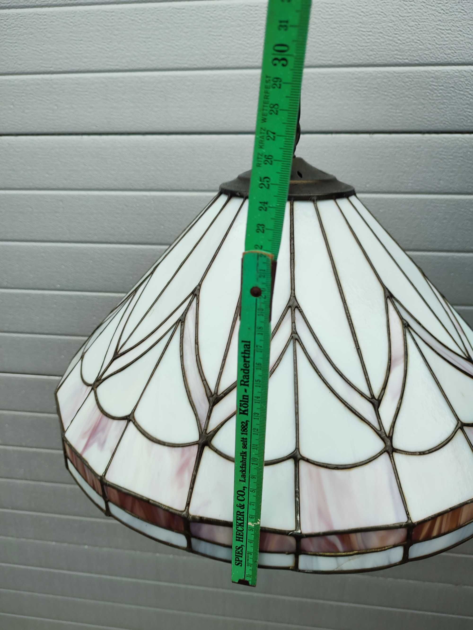 Żyrandol witrażowy w typie TIFFANY - Vintage Wysyłka - 50cm