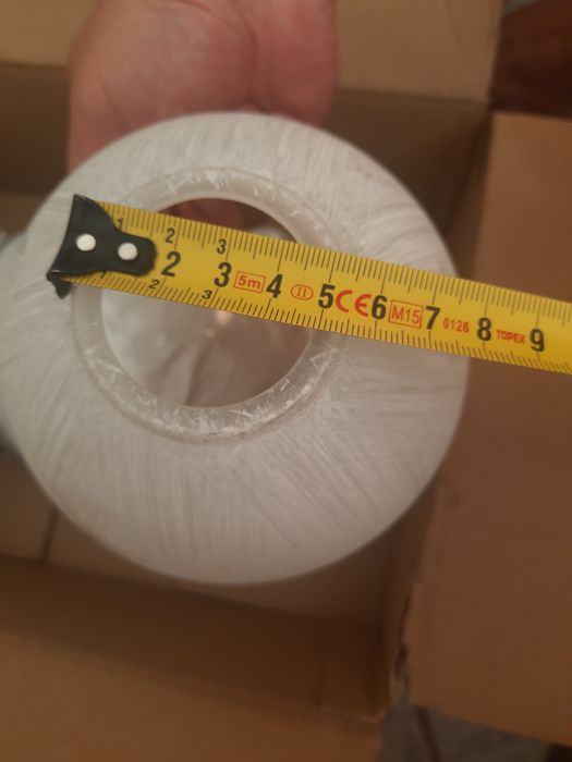 5 x kloszy wykonanych z grubego szkła