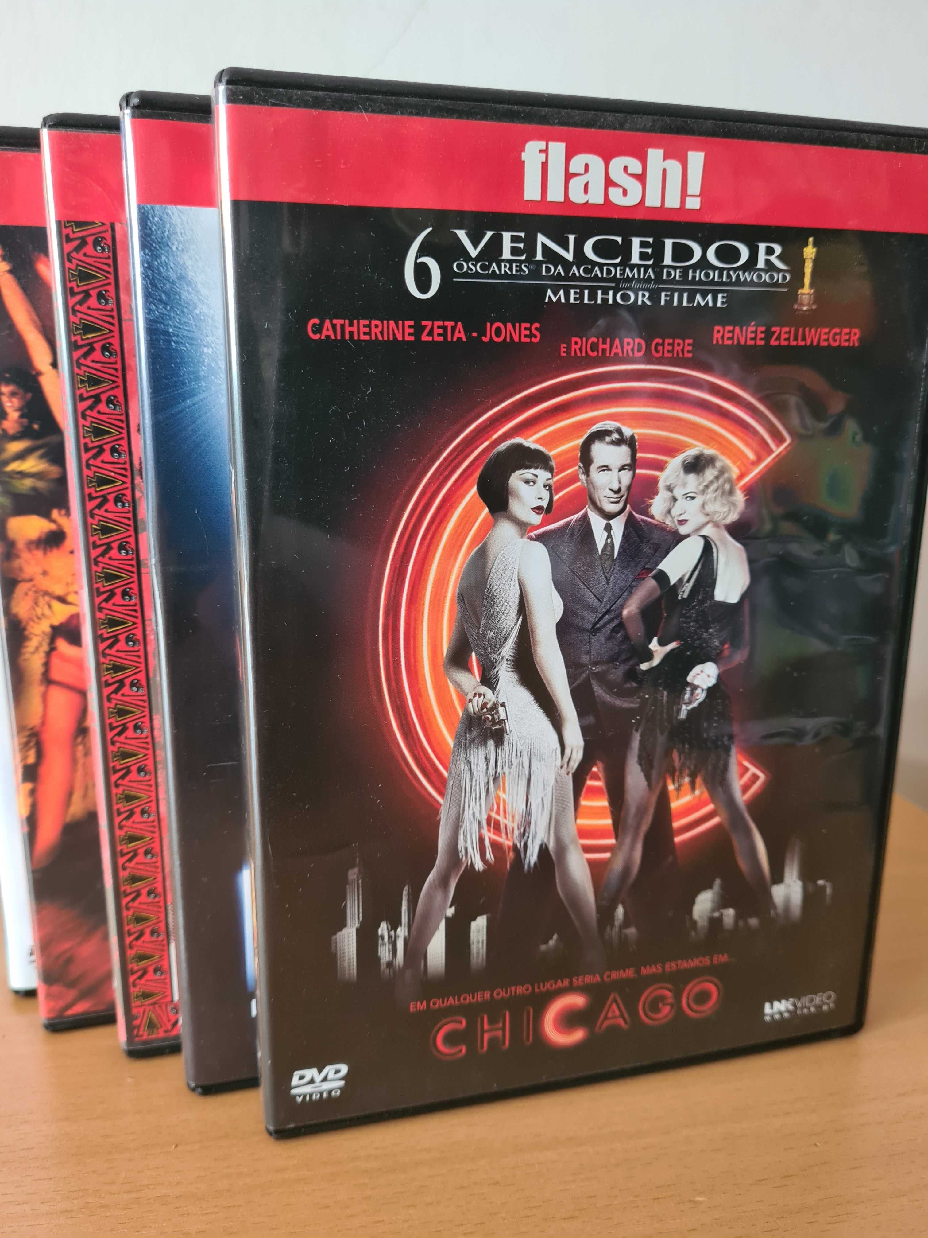 5 filmes em DVD da coleção "Flash!"