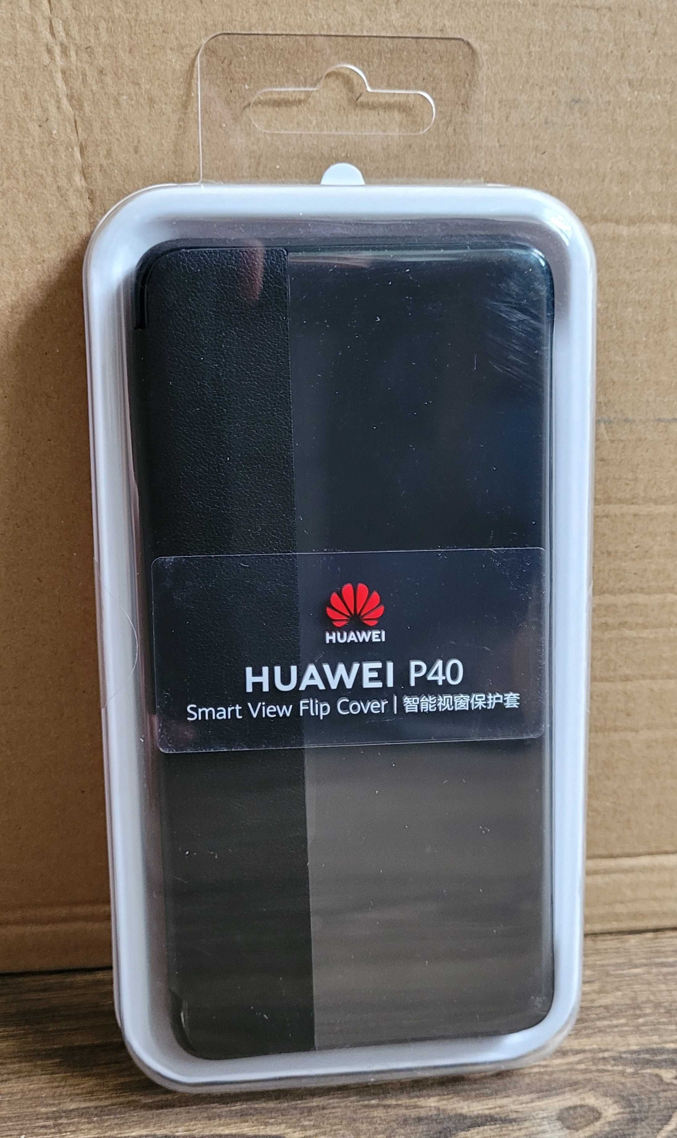 Etui Huawei Smart View Flip Cover do Huawei P40 nowe czarny