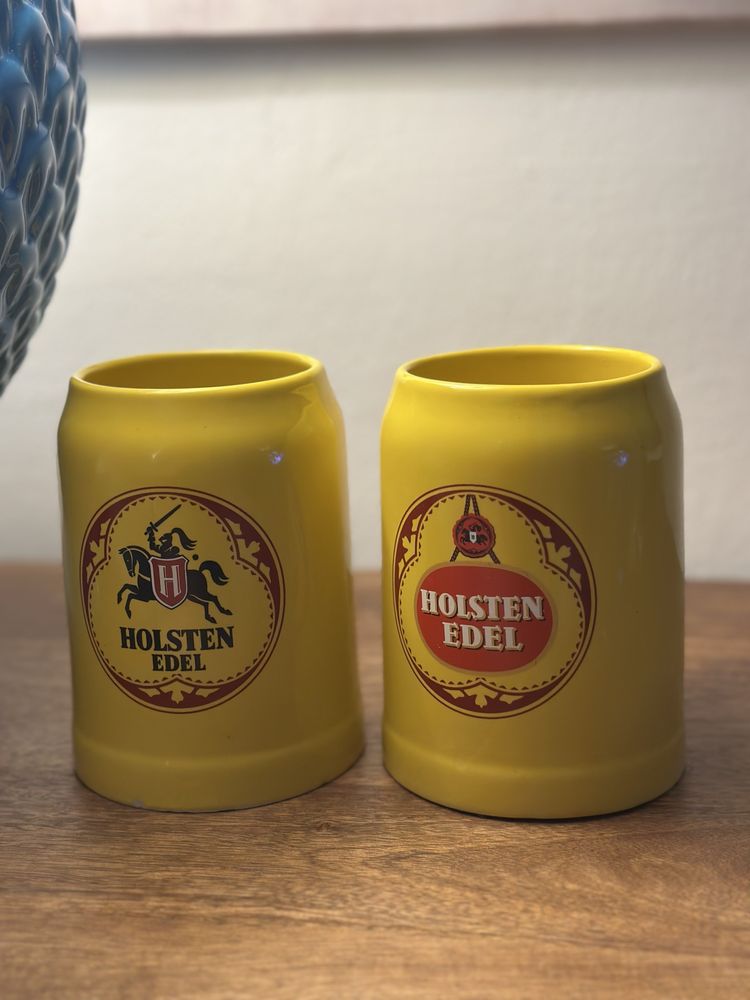 Holsten edel dwa kufle do piwa kolekcjonerskie