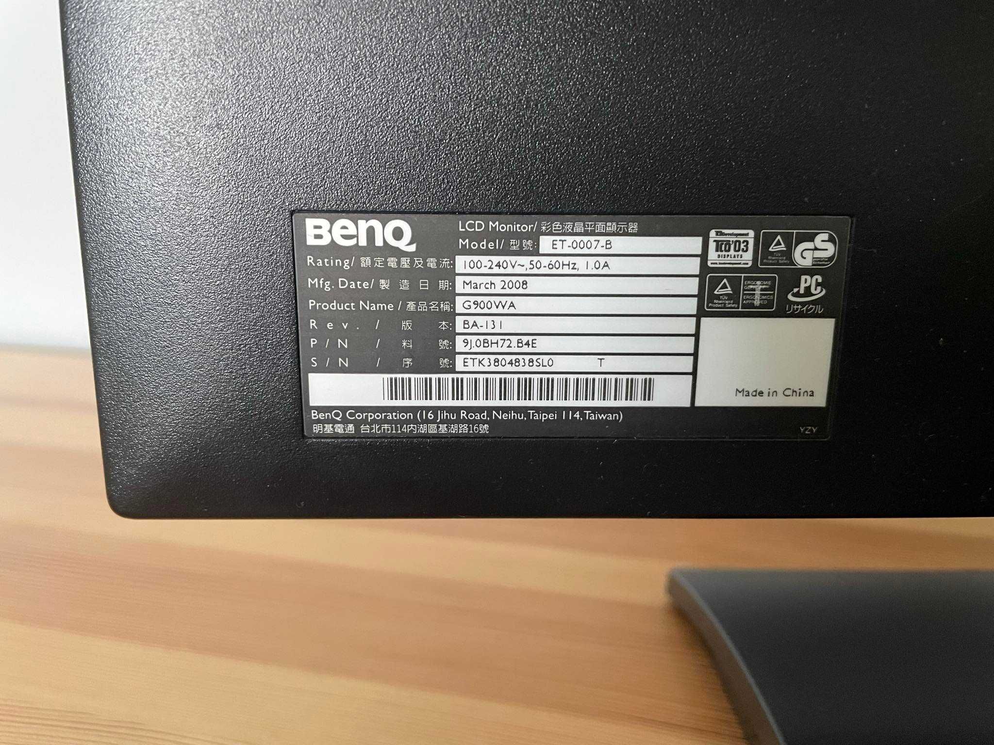 Monitor LCD BenQ G900WA