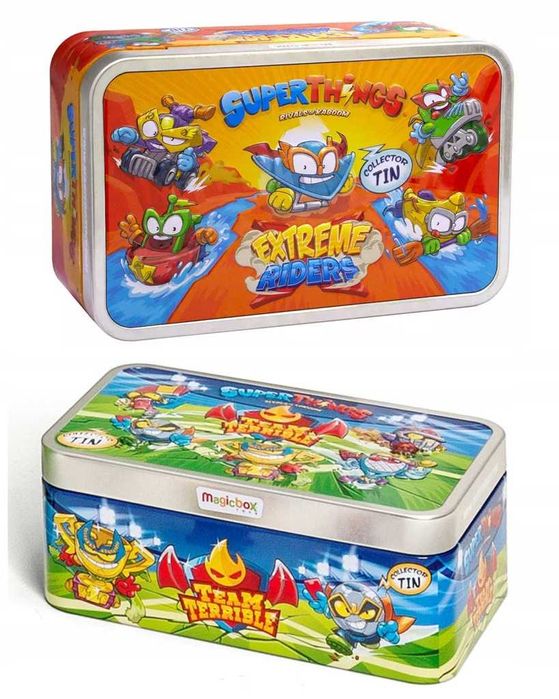 SuperThing 10 figurek zestaw 2 puszek: Team Terrible i Extreme Riders