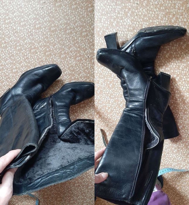 Сапоги сапожки чоботи ботинки зимние теплые с мехом